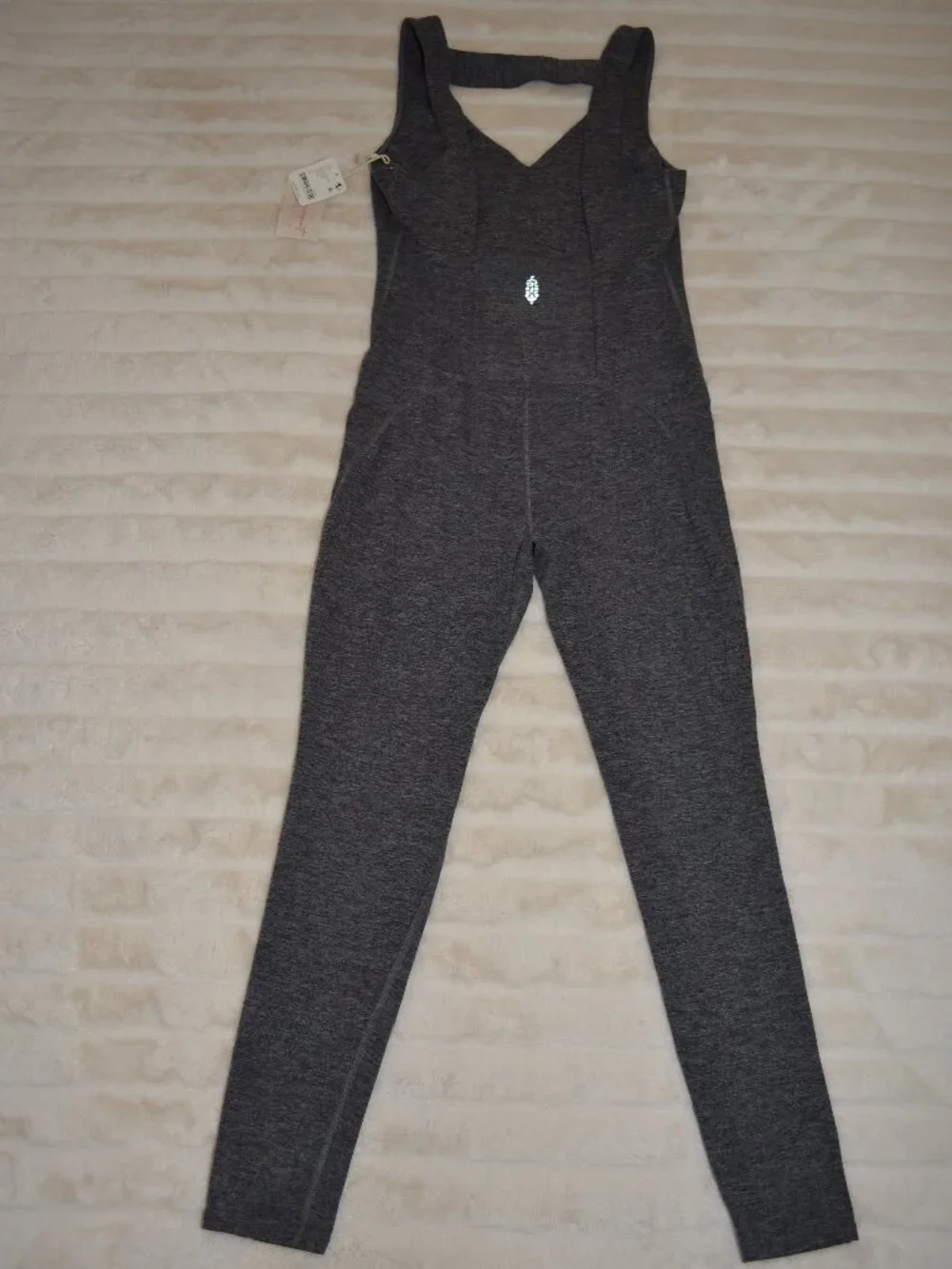 Free People NEW FP Movement x Hatch Never Better Heather Grey One piece Size S
